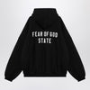 Fear of God Essentials Black zip sweatshirt with logo