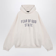  Fear of God Essentials White hoodie with logo