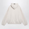 Fear of God Essentials White hoodie with logo