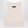 Fear of God Essentials Sporty white honeycomb tank top