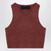 Fear of God Essentials Sporty burgundy honeycomb tank top