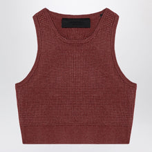  Fear of God Essentials Sporty burgundy honeycomb tank top