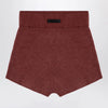 Fear of God Essentials Burgundy Honeycomb Shorts