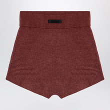  Fear of God Essentials Burgundy Honeycomb Short