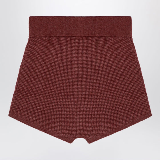Fear of God Essentials Burgundy Honeycomb Short