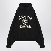  Fear of God Essentials Black hoodie with University logo