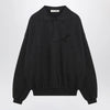 Fear of God Essentials Black washed polo sweatshirt