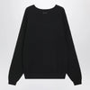Fear of God Essentials Black waffle-knit sweatshirt
