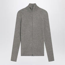  Fear of God Essentials Ribbed grey zip cardigan