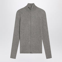  Fear of God Essentials Ribbed grey zip cardigan