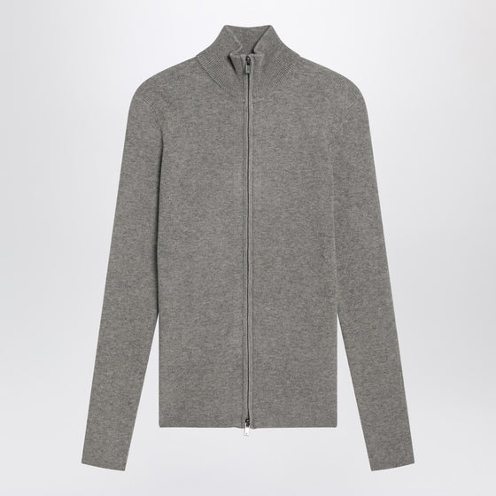 Fear of God Essentials Ribbed grey zip cardigan