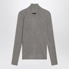 Fear of God Essentials Ribbed grey zip cardigan