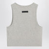 Fear of God Essentials Ribbed greige cropped top