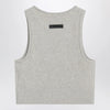 Fear of God Essentials Ribbed greige cropped top