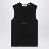 Fear of God Essentials Black tank top in stretch Waffle fabric