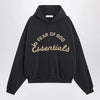 Fear of God Essentials Training 90s black cotton fleece sweatshirt