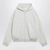 Fear of God Essentials Light grey mélange cotton fleece zip-up sweatshirt