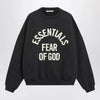 Fear of God Essentials Black cotton crewneck sweatshirt