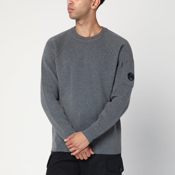 C.P. Company Grey wool-blend sweater