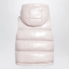 Moncler Niverolle short down vest in nylon, pink