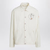 Moncler Genius White Satsuma shacket in canvas and nylon