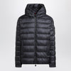 Moncler Short blue zip-up puffer