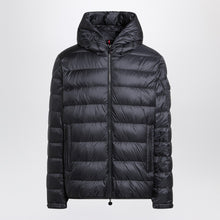  Moncler Short blue zip-up puffer
