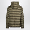 Moncler Short zip-up puffer in khaki