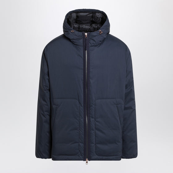 Moncler Genius Caracara puffer jacket in blue cotton blend