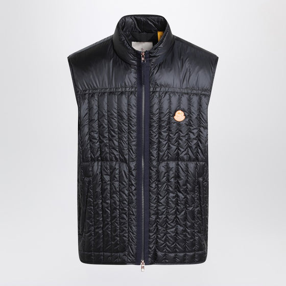 Moncler Genius Tangerine padded vest in blue nylon