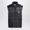 Moncler Genius Tangerine padded vest in blue nylon
