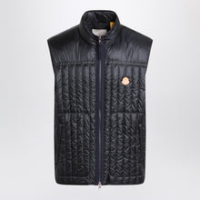  Moncler Genius Tangerine padded vest in blue nylon