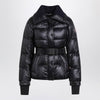Moncler Grenoble Navy blue Bataillouse ski jacket with belt