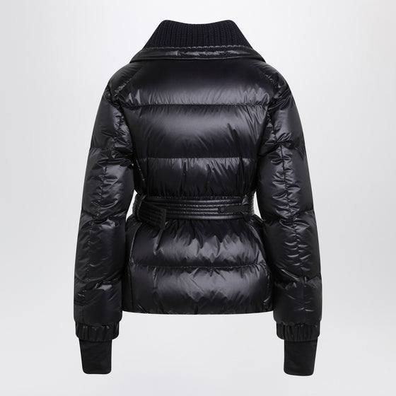 Moncler Grenoble Navy blue Bataillouse ski jacket with belt