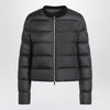 Moncler Black short zip-up puffer jacket