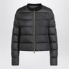 Moncler Black short zip-up puffer jacket
