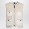 Moncler Mimosa gilet in teddy-effect fleece