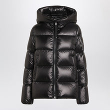  Moncler Shiny black zip jacket
