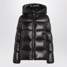  Moncler Shiny black zip jacket
