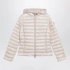 Moncler Igelhood down jacket in light pink longue saison