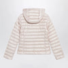 Moncler Igelhood down jacket in light pink longue saison
