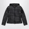 Moncler Igelhood down jacket in black longue saison