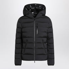  Moncler Black Herbe hooded puffer jacket