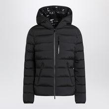  Moncler Black Herbe hooded puffer jacket