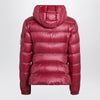 Moncler Glesse short padded jacket with hood in red