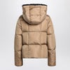 Moncler Beige hooded puffer jacket