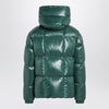 Moncler Green nylon laqué down jacket
