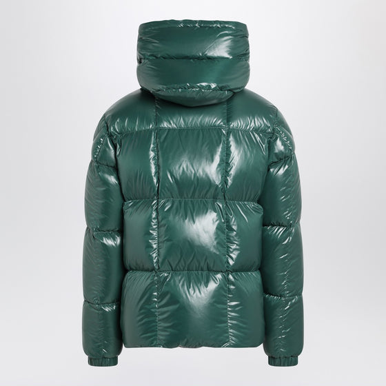 Moncler Green nylon laqué down jacket