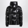 Moncler Black nylon laqué down jacket