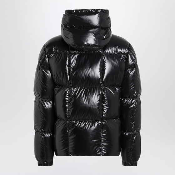 Moncler Black nylon laqué down jacket